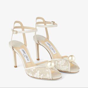 Jimmy Choo Women's Sacora 85 Ankle Strap High Heel Sandals - WORN ONCE